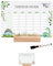 wunderwunsch® - Personalisierbarer & Abwaschbarer Stundenplan aus Acryl + Stift und Holzhalter - Einschulung Geschenk, für Schultüte zum Schulanfang oder Grundschule (Dinosaurier,ohne Holzhalter)
