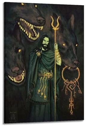 POLMYGTFFQ Hades Spiel-Poster, dekoratives Gemälde, Leinwand, Wandposter und Kunstdruck, modernes Familienschlafzimmer, Dekorposter, 20 x 30 cm