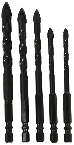 CRILSTYLEO 5piezas Brocas Para Hormigón y Baldosas Profesional De Brocas De Cerámica De Duraderas