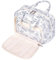 Kulturtasche Damen Gross & Kosmetiktasche Groß, Waschtasche Damen Make up Tasche für Herren & Volle Größe Kulturbeutel für Kinder (Dunkelblaue Blumen)