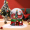 Weihnachts-Kristallkugel, Ornament, festlicher Schneekugel mit Weihnachtsmann und Weihnachtsbaum-Design, ideal und Heimdekoration