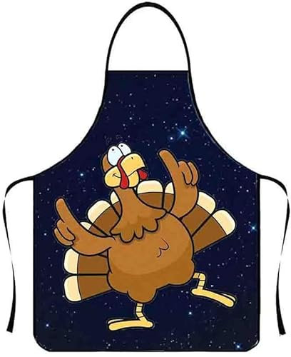 XINFTEU Lustige Kochschürze Sexy Kreative Schürze Küchenschürze Lustige für Neuheit Grillschürze Muskel Kochschürzen Verstellbar Wasserdicht Küchenschürze für BBQ Party -Verrücktes kleines Huhn