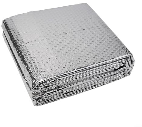 Jonikuper Radiator Reflector Foil 5m x 60cm, High-Performance Heat Reflective Foil for Home Heating with Sticky Pads