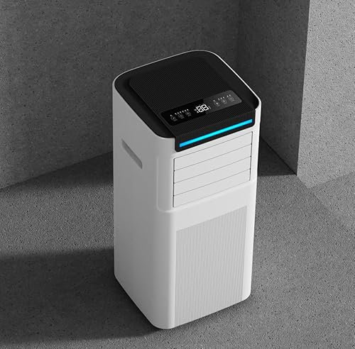 Air Conditioning Unit,9000 BTU Portable Air Conditioner,4-In-1 Powerful Mobile Conditioners,Dehumidifier,Ventilation,Cooling Fan with Remote Control,24H Timer & Window Kit for Rooms Up to 269sq.ft