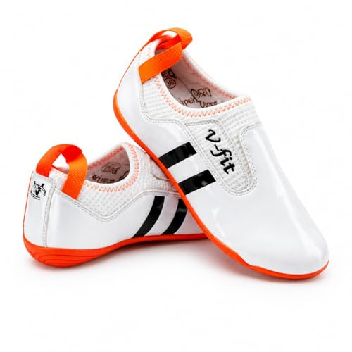 VIPER Taekwondo Karate Martial Arts Shoes – Lightweight Unisex Training Footwear for Kung Fu, Tai Chi & Kickboxing – Flexible Grip Sole Dojo Trainers for Men, Women & Kids (V-Fit Fit System)