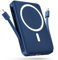 Podoru para Magsafe Powerbank, 10000mAh Magnético Power Bank, Powerbank mag-Safe Integrado USB-C&Lighting, Cargador Portátil Inalámbrico PD 22.5W Carga Rapida para iPhone 16/15/14/13/12-Azul Oscuro