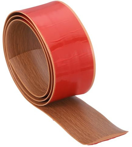 QUARKZMAN Bodenübergangsleiste, 2 Zoll x 3,28 Fuß selbstklebende Vinyl-Laminatbodenkante Bodenabdeckstreifen zum Verbinden von Teppich, Bodenfliesen, Thai Teak