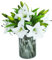 rupusiner 9pcs künstliche Lilieblumen, 14, 6 '' Osterlily Blumen für Ostern, lebensechte falsche Lilien weißer Frühling für Hochzeitstisch Herzstück Party Dekoration