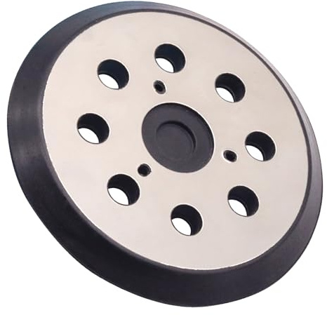 5 Inch Orbital Sander Replacement Pad Hook and Loop, 5 8 Holes Metal Sander Pads Compatible with Makita BO5010, BO5030K, BO5031K Random Orbital Sander (1 Pack)