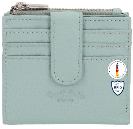 Gusti Leder Geldbörse Herren Damen Bonito – Schmale Portemonnaie Brieftasche, Blau, Echtleder, RFID Schutz, Vielseitig, Langlebig, Geschenkidee, Modernes Design, Praktisch, Hochwertig