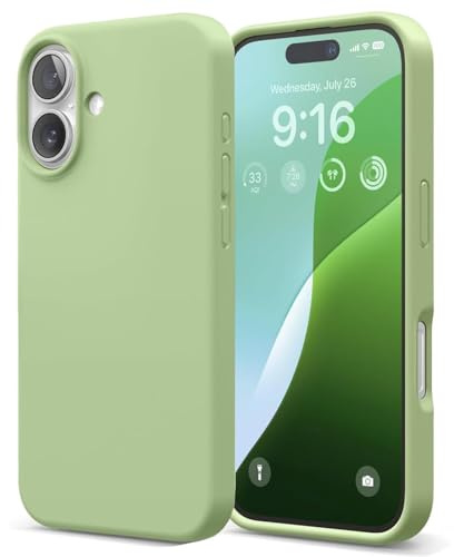 Verco Handyhülle für iPhone 17 Hülle, Case Silikon Gel [weiches Innenfutter] Schutzhülle für iPhone 17 Case stoßfest, Grün