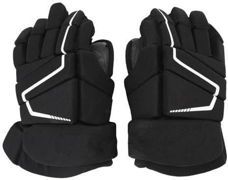 Locadence Guanti da Hockey su Ghiaccio, Guanti da Hockey su Pista Traspiranti Protettivi in ​​Schiuma di Nylon Eva per Giocatori Giovanili (Qansh)