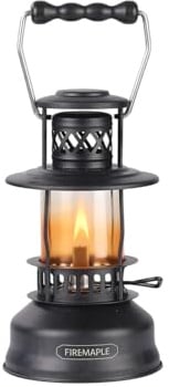 Fire-Maple Lampe à Kérosène Vintage 400ml avec Abat-Jour Verre