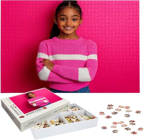 Personalisiertes Puzzle mit Eigenem Foto - 1000/1314/1500/2000/3000/4000/5000 Teile, Puzzle Selbst Gestalten, Personalisierte Geschenk für Familie, Paare & Haustierfans Geburtstag, Weihnachten h-4474