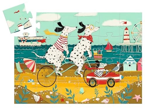 Djeco Puzzle Ollie der Dalmatiner - Kinderpuzzle 24 Teile.