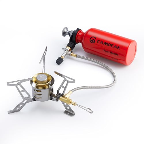 Camp Gas Stove Multi Fuel Burner Stainless Steel for Camping Hiking - Petrol Diesel Kerosene