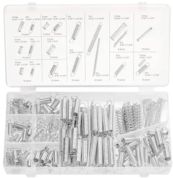 Neiko® 50456 einer Feder Sortiment für leichte Reparaturarbeiten, Stahl verzinkt | 200 Teile Set