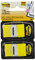 Standard Seite Flaggen in Spender, gelb, 100 Flaggen/Spender 1-Pack gelb