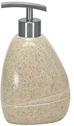 Kleine Wolke Stones Seifenspender, Polyresin, sandbeige, 7x16,5x9,5 cm