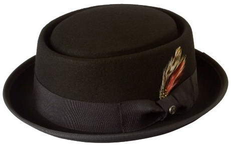 Kreissäge, schwarzer Hut, Heisenberg/-Walter-White-Hut, Hut im Breaking-Bad-Stil, 100% Wollfilz Gr. L 59 cm, schwarz