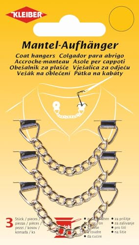 Kleiber + Co.GmbH Mantelhänger 3er-Set, Silber