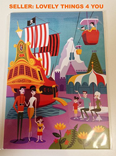 Disney WonderGround Gallery Exklusive Postkarte von Shag Morning in the Magic Kingdom zum 50. Jahrestag