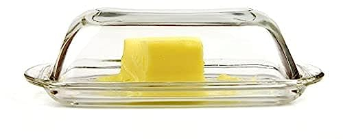 Kangaroo Glass Butter Dish With Cover