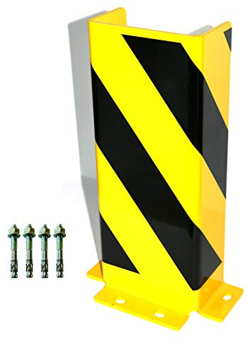 Rammschutz U-Profil 400 x82x165x82x6mm +4 x Dübel SZAGATO | Regal Anfahrschutz für Regale Rammschutzbügel Anfahrschutzecke Rammschutzecke Anfahrschutze