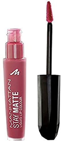 Manhattan Stay Matte Liquid Lip Colour – Matter, wisch- und wasserfester Lippenstift für langanhaltende Farbintensität – Farbe Rosefeller Center 300 – 1 x 5,5ml