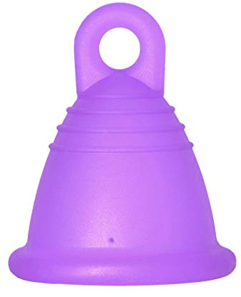 Me Luna Menstruationstasse Classic, Ring, Violett, Größe Shorty M