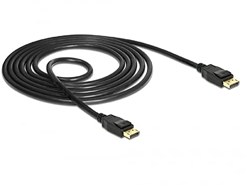 Delock Kabel DisplayPort 1.2 Stecker > DisplayPort Stecker 4K 60 Hz 1,5 m schwarz