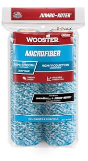 Wooster Brush RR327-6 1/2 Microfiber Jumbo-Koter 3/8 Inch Nap 2 Pack, 6 1/2 Inch