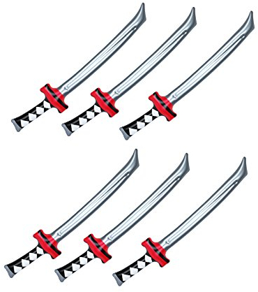 HENBRANDT 6 X Jouet Gonflable Ninja Épées 74cm Long