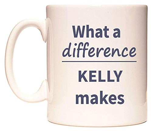 WeDoMugs What a Difference Kelly Makes 11oz Ceramic Coffee Tea Gift Mug Cup