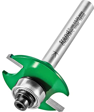 Trend CraftPro Schlitzfräser, 1/4 Zoll Schaft, 2 mm Schnittbreite, 31,8 mm Durchmesser, Hartmetallbestückt, C143BX1/4TC