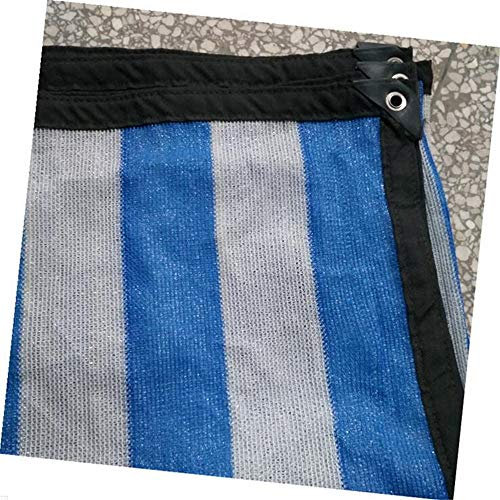 Parasol anti-âge / 8 broches cryptage épais auvent rayé bleu et blanc auvent/abri de la cour balcon abri pare-soleil filet de protection solaire