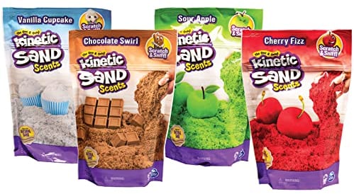 Kinetic Sand Kinetic Duft Sand zum Kneten und Formen, 1 x 226 g, unterschiedliche Varianten, Bestellung umfasst die Lieferung Einer Packung