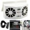 New Solar Air Conditioner,2W Solar Powered Auto Air Vent Cool Fan Cooler Ventilation System Radiator, with Temperature Display,White