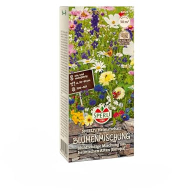 Sperli Blumensamen-Mischung SPERLI's Heimatschatz 88528 - Einjährig - Saatgut- resistente Sorte - Wildblumensamen, Blumenwiese