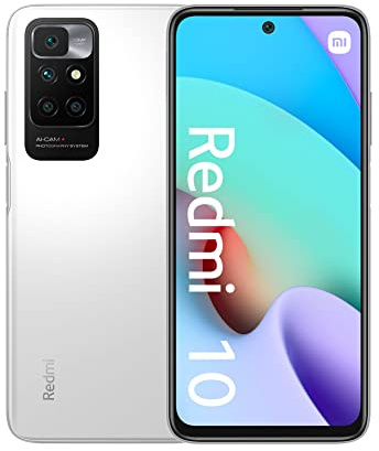 Xiaomi Redmi 10 - Smartphone 64GB, 4GB RAM, Dual Sim, Pebble White