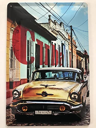 Metall Schild 20x30cm Cuba Oldie Auto Car Kuba Havana Blechschild