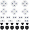 The Lord of the Tools 3 Sets leitfähige Silikon-Tasten-Pads Controller Taste Ersatz Reparatur Teil kompatibel mit Sony Playstation 4 PS4 Controller