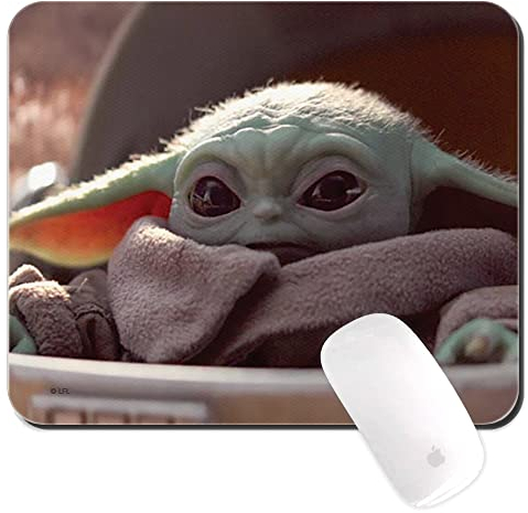 ERT GROUP Original und offiziell lizenziert von Star Wars Anti-Rutsch-Mauspad, Muster Baby Yoda 021, Anti-Rutsch-Computer-Mauspad, rechteckig 220 mm x 180 mm