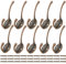 Mokife Ganci Attaccapanni Vintage, 10 Rame Doppi Parete Appendiabiti Originali Porta Gancio Metallo Ganci Multifunzione per Cappotto Vestaglia Asciugamano Cappello Chiave