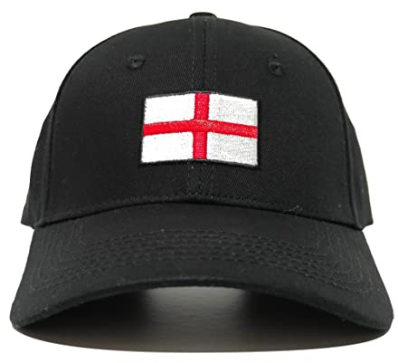 Ragetorc Unisex England Baseball Cap - England Supporters Headwear - WM 2022 Fan, Schwarz , M/L