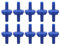 10Pcs Einweg Rückschlagventil, mit Ausreichender Druckbelastbarkeit und Steifigkeit, Starke Stabilität, Verschleißfest Langlebig, Rückschlagventil für Fischbecken, Aquarium Luftpumpe(4mm Blau)
