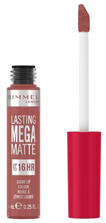 Rimmel London, Lasting Mega Matte, Labial fijo, 200, Pink Blink, 7.4 ml
