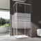 doporro Duschkabine 100x100x190cm Eckeinstieg Duschabtrennung glas Doppel Schiebetür ESG Glas Duschtür Ravenna 16MS Plus