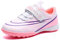 VTASQ Boys Football Boots Kids Astro Turf Trainers Junior Football Shoes Girls Soccer Shoes Indoor Outdoor Athletic Sneakers Non-Slip Sports Shoes Unisex Pink UK 4