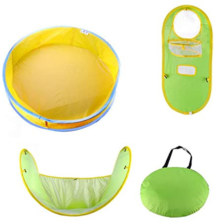 gsdgdsg Plage pour - Centre Jeu pour Piscine à balles Plage pour bébé - pataugeoire Portable avec Protection UV, Pliable pour Les Fournitures fête pour et Animaux